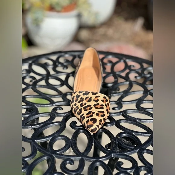 J. Crew —Calf Hair Leopard Print Flats - Picture 4 of 8
